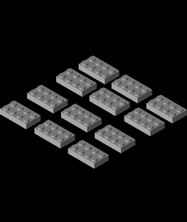 Lego ladrillos chan 3d print model - Mito3D