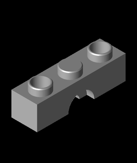 Lego compatibile slotcar telaio quadrato quadrata 3d print model - Mito3D