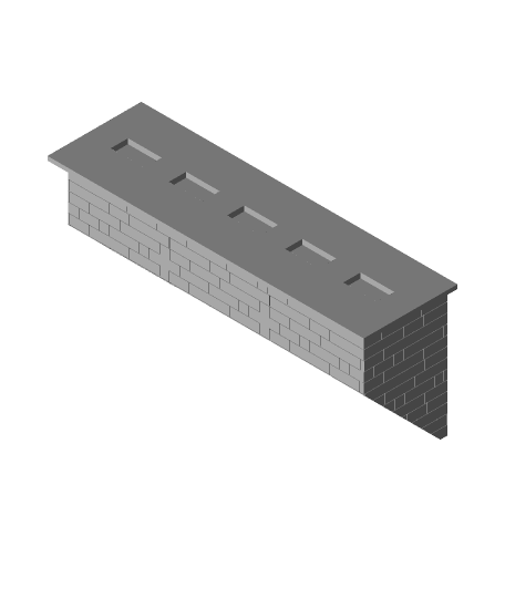 Lego Zahl Stand Mauer montieren 3d Modell danke 3D print model - Mito3D