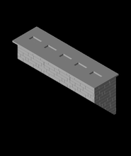 Lego Zahl Stand Mauer montieren 3d Modell danke 3d print model - Mito3D