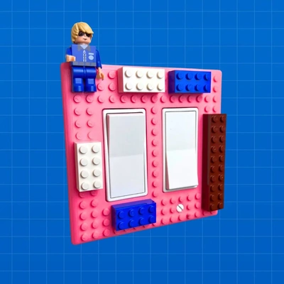 lego lumière commutateur couverture gaine 3d by impression achats jouets bâtiment 3d print model - Mito3D