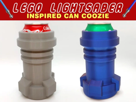 lego lightsaber inspired can coozie - 3d by fixumdude on thangs 3d print model - Mito3D