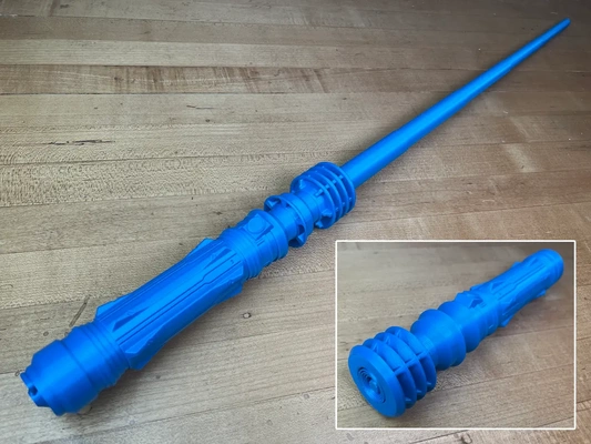 leia's print-in-place lightsaber - 3d by printingworld on thangs arts & entertainment movies starwars 3d print model - Mito3D