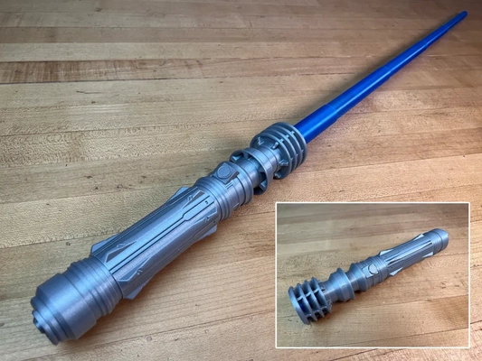 leia's replaceable blade lightsaber - 3d by printingworld on thangs 3d print model - Mito3D