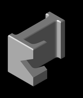 letter apron hook 3d model linsomnaic thangs 3d print model - Mito3D