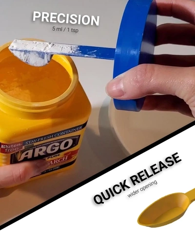 lid built-in scoop spoon compatible argo corn starch jar - 3d by karenchaudesigns on thangs 3d print model - Mito3D