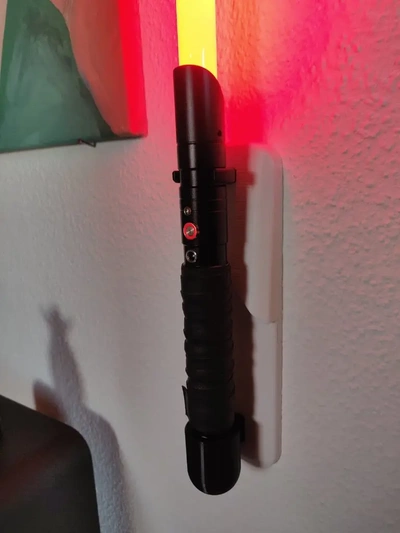 lightsaber wall mount vertical - 3d by zeddiarts on thangs 3d print model - Mito3D