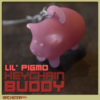lil' pigmo keychain buddy - 3d by machenna56k on thangs 3d print model - Mito3D
