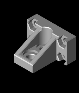 limit switch angle mount v-15-1c25 3d model mike thangs 3d print model - Mito3D