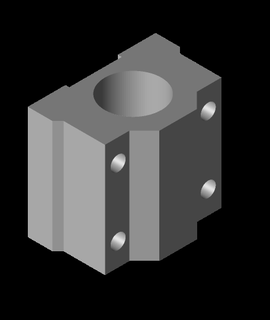 lineal rodamiento soporte igus compatible up 3d print model - Mito3D