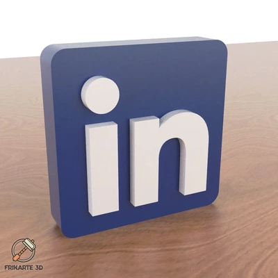 linkedin decoration - 3d by frikarte3d on thangs linked-in social network peripheral input device 3d print model - Mito3D