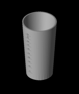 liquid measuring cup pyukiopy Home & Garden 3d print model - Mito3D