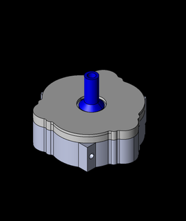 liquido pistone motore integza 3d print model - Mito3D