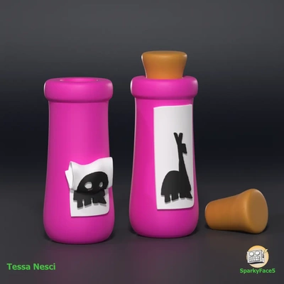 llama potion poison jar - 3d by sparkyface5 on thangs 3d print model - Mito3D