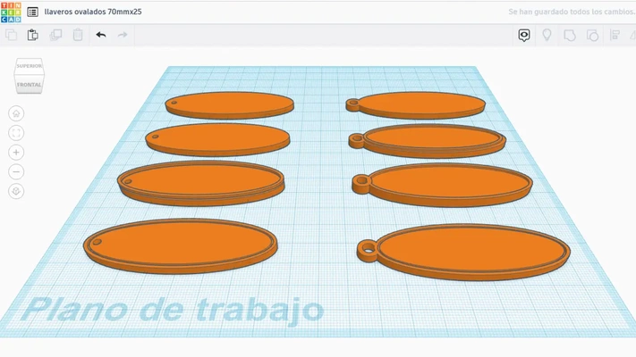 llaveros oval 70mmx25 stl 3d by abelzoco on 3d print model - Mito3D