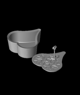 lock heartstl mechanics Arts & Entertainment 3d print model - Mito3D