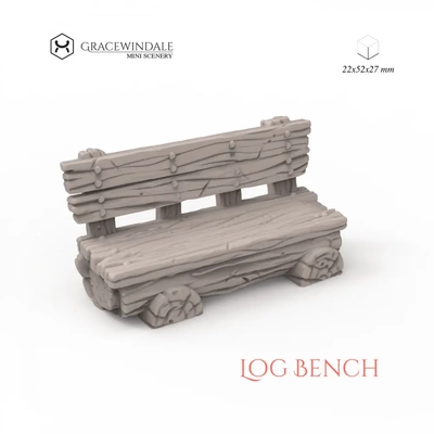 log bench - 3d by gracewindale on thangs 3d print model - Mito3D