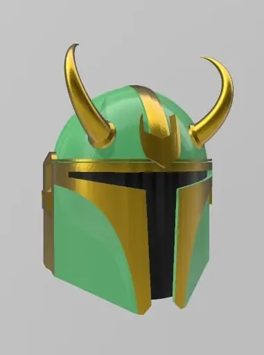 loki mandalorian helmet - 3d by reprops03 on thangs 3D print model - Mito3D