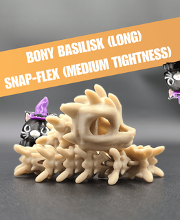 óseo basilisco articulado snap flex agitarse medio articulaciones miméticos 3d print model - Mito3D