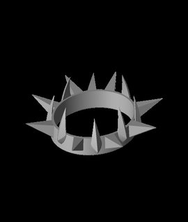 Seigneur anneaux dwarf king crown lisse passe temps Jeux 3d print model - Mito3D