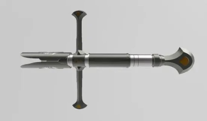 lotr narsil lightsaber - 3d by reprops03 on thangs 3d print model - Mito3D