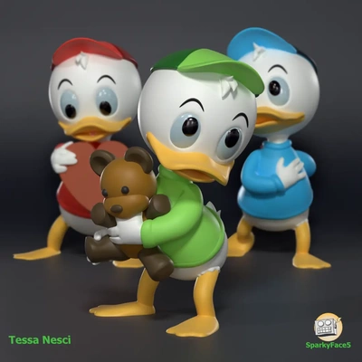 louie duck - 3d by sparkyface5 on thangs 3d print model - Mito3D