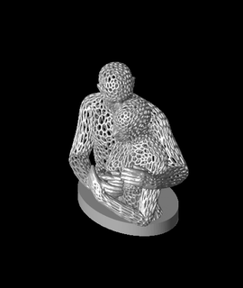 lovers gridstl animarte 3d print model - Mito3D