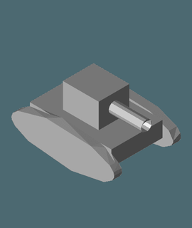 low-poly tank - wthomas26 3d print model - Mito3D
