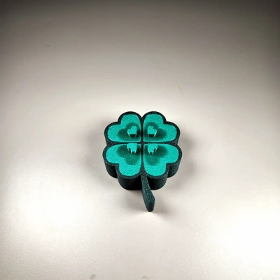 lucky 4 leaf clover box - 3d by printbunny on thangs 3d print model - Mito3D
