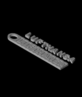 lufthansa key ring block lettersstl 3d print model - Mito3D
