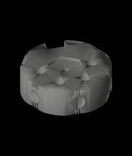lunar lighthouse puzzle box bolt version 3d print model - Mito3D
