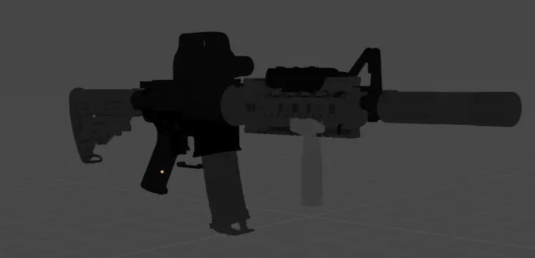 m4a1 customizable obj - 3d by mars1kowo on thangs 3D print model - Mito3D