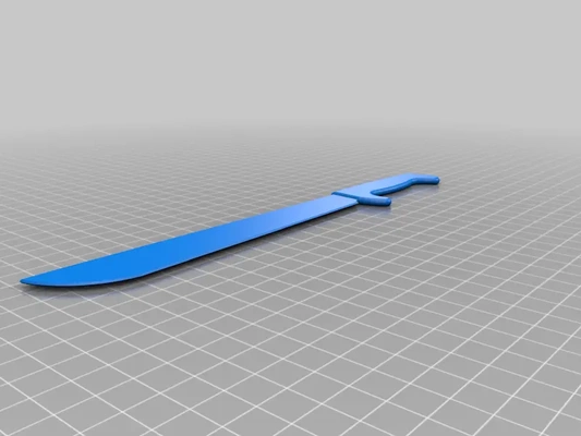 machete scale - 3d by foxy fitz hamilton premier of united nations hyrule 2060 on thangs 3d print model - Mito3D