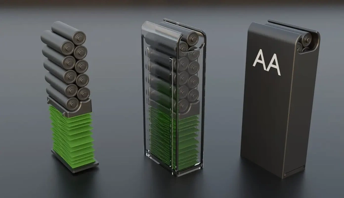 magazine battery holder aa - 3d by jallim on thangs 3d print model - Mito3D