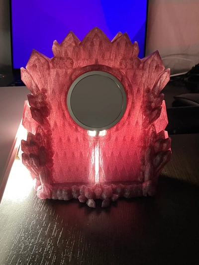 magic crystal phone stand wireless charging or portrait mode - 3d by thelightspd on thangs 3d print model - Mito3D