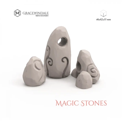 magie steine 3d by gracewindale on danke 3d print model - Mito3D