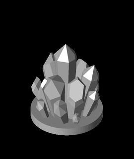 büyülü kristaller kemik ev Bahçe 3d print model - Mito3D