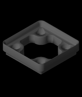 magnetic gridfinity risers optimized Hobbies & Games 3d print model - Mito3D