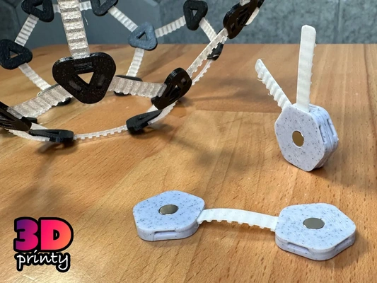 magnetic nodes construction toy - 3d by 3dprinty on thangs 3d print model - Mito3D