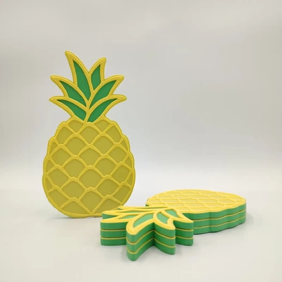 magnétique ananas coaster ensemble 3d by bamingodesign 3d print model - Mito3D
