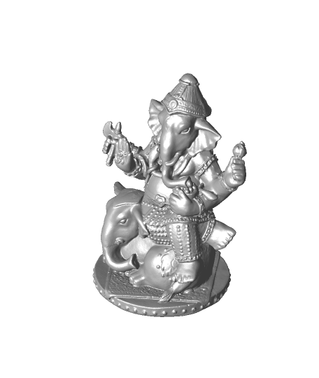 mahotkata Ganesha équitation l'éléphant 3D print model - Mito3D