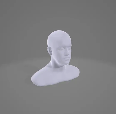 male shoulder sculptureglb - 3d by yaliyada on thangs 3d print model - Mito3D