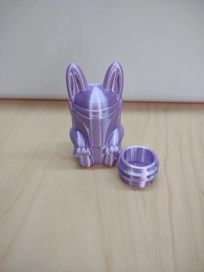 mandalorian coniglietto pasqua uovo 3d by costruito bot on grazie arti divertimento film disney stella guerre 3d print model - Mito3D