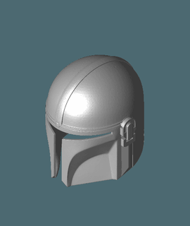 mandalorian helmetstl - frogo 3d print model - Mito3D