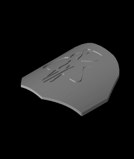mandolorian shoulder pad 3d model edmorrissette thangs 3d print model - Mito3D