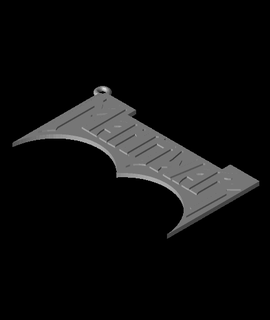 Manowar anahtarlık köpek etiketi küpe logo 3d print model - Mito3D