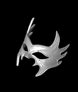 mardi gras mask 3d print model - Mito3D