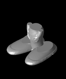 marge Simpson büst 3d print model - Mito3D