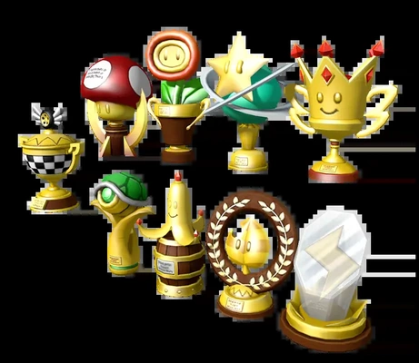 mario trophée collection 3d by allanromanreyes 3d print model - Mito3D