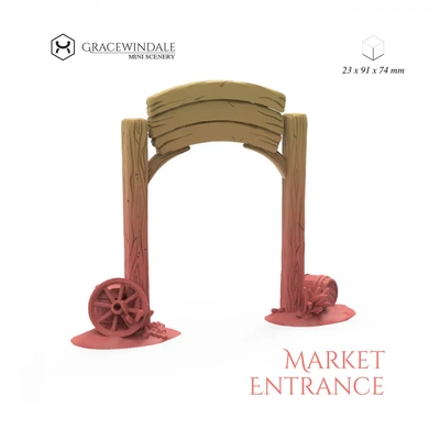 market gate - 3d by gracewindale on thangs 3d print model - Mito3D